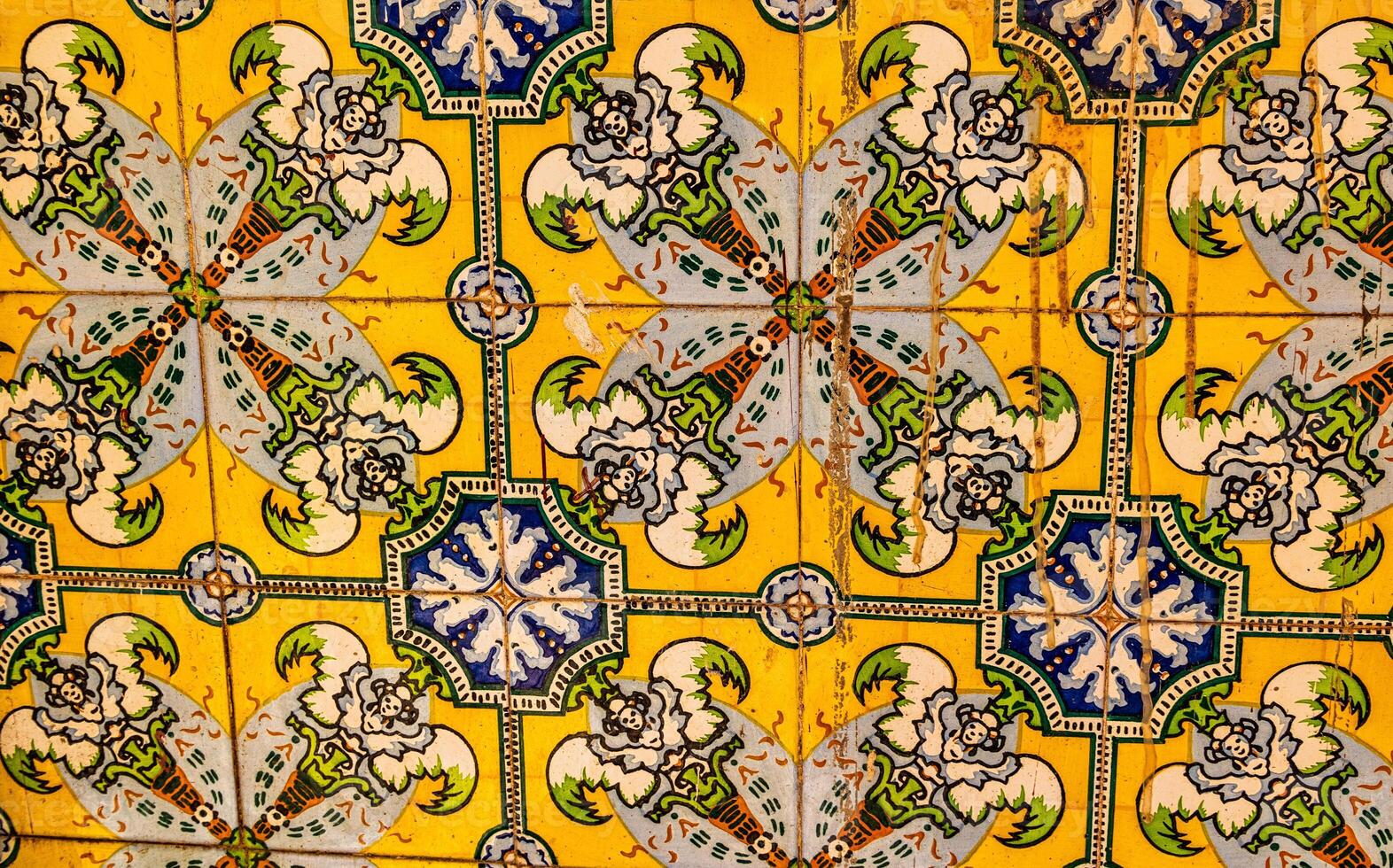 background of gas in spanish traditional style photo