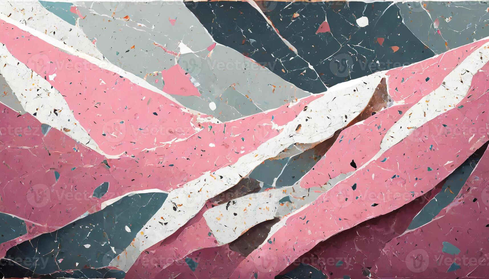 Wall background with terrazzo texture and pattern photo