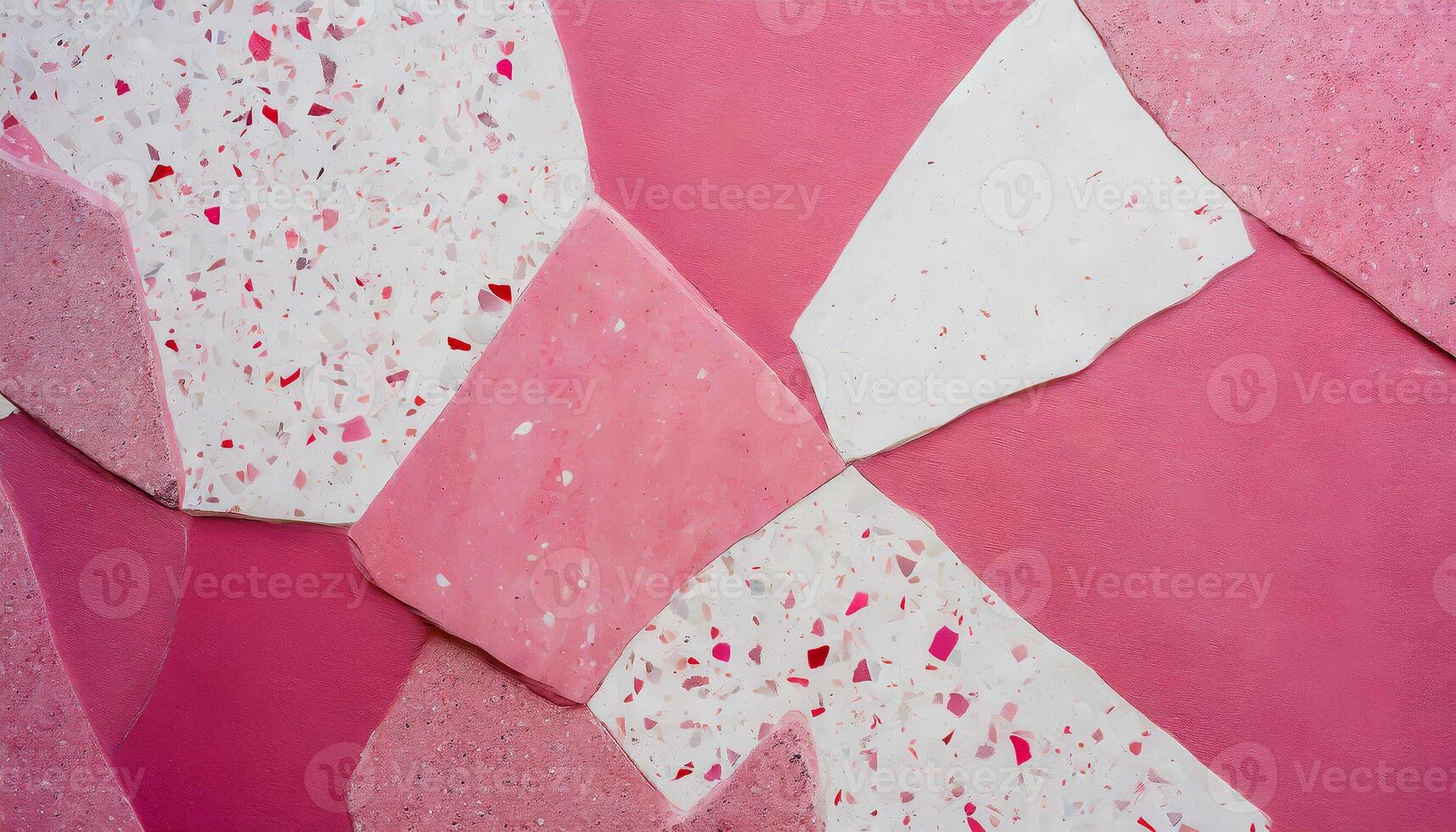 Wall background with terrazzo texture and pattern photo