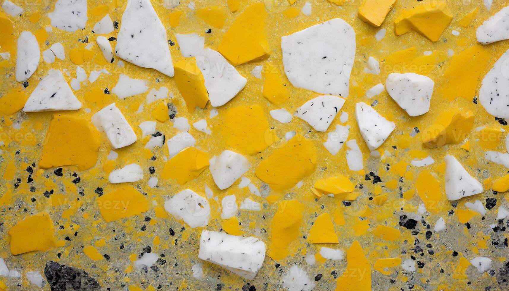 Wall background with terrazzo texture and pattern photo