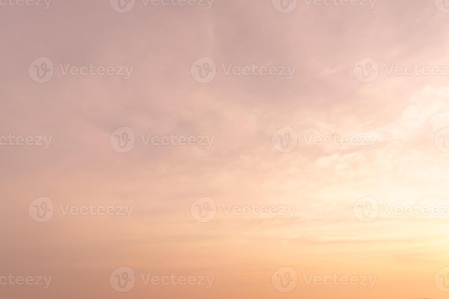 Beautiful morning or evening orange sky when sun set or sun rise used as natural background texture in decorative art work photo