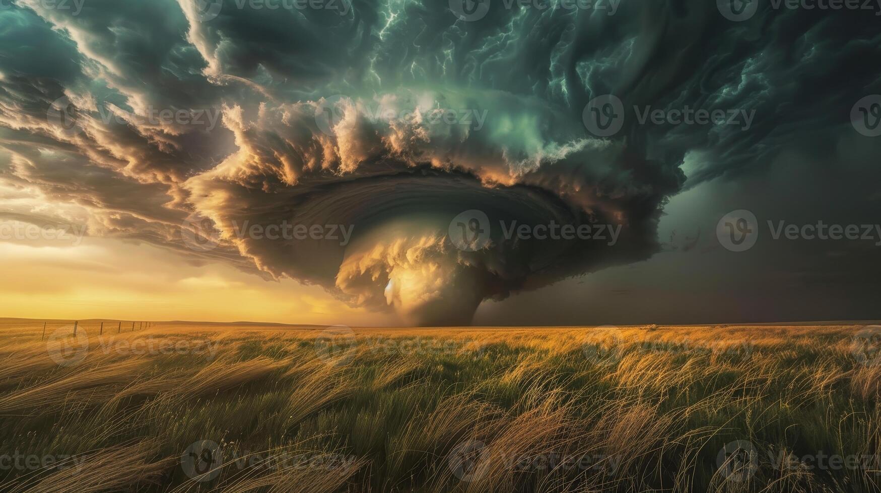 A tornado is blowing through a field photo