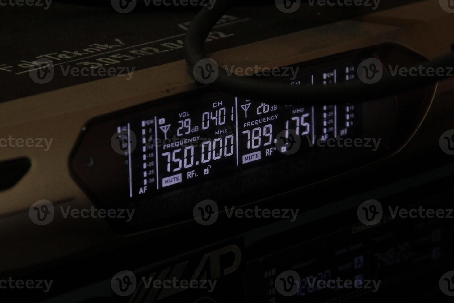 Close-Up View of an Analog LCD Display with Retro Technology Aesthetic photo