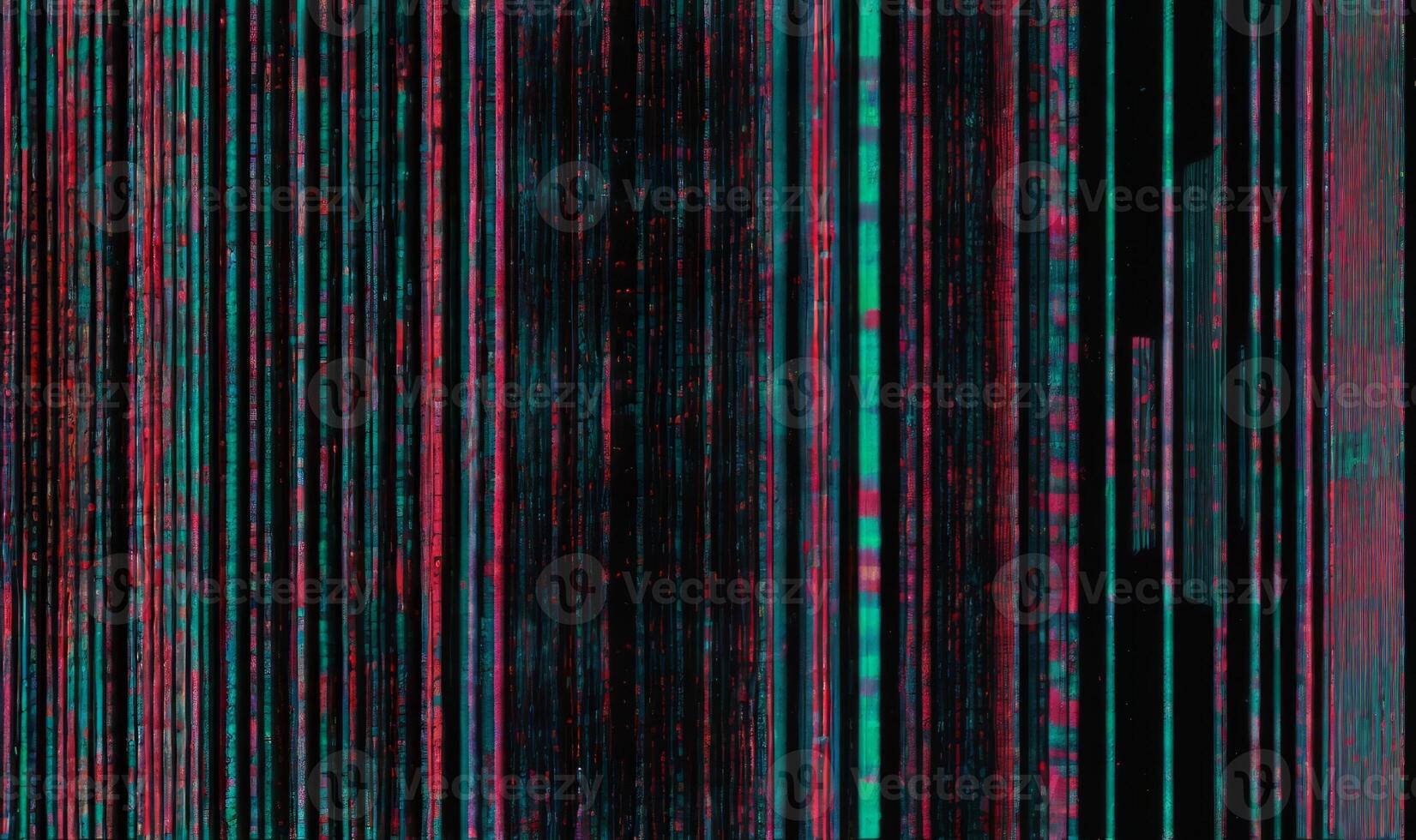 VHS effect blankets the composition mimicking white noise over a grunge film texture photo