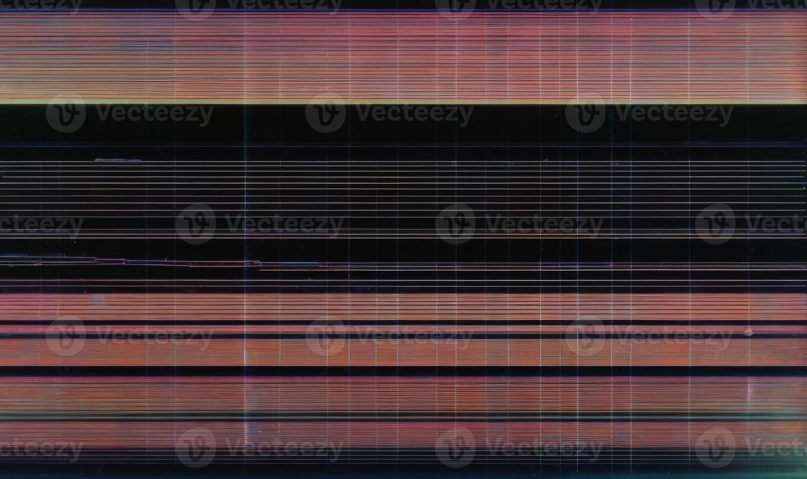 VHS effect blankets the composition mimicking white noise over a grunge film texture photo