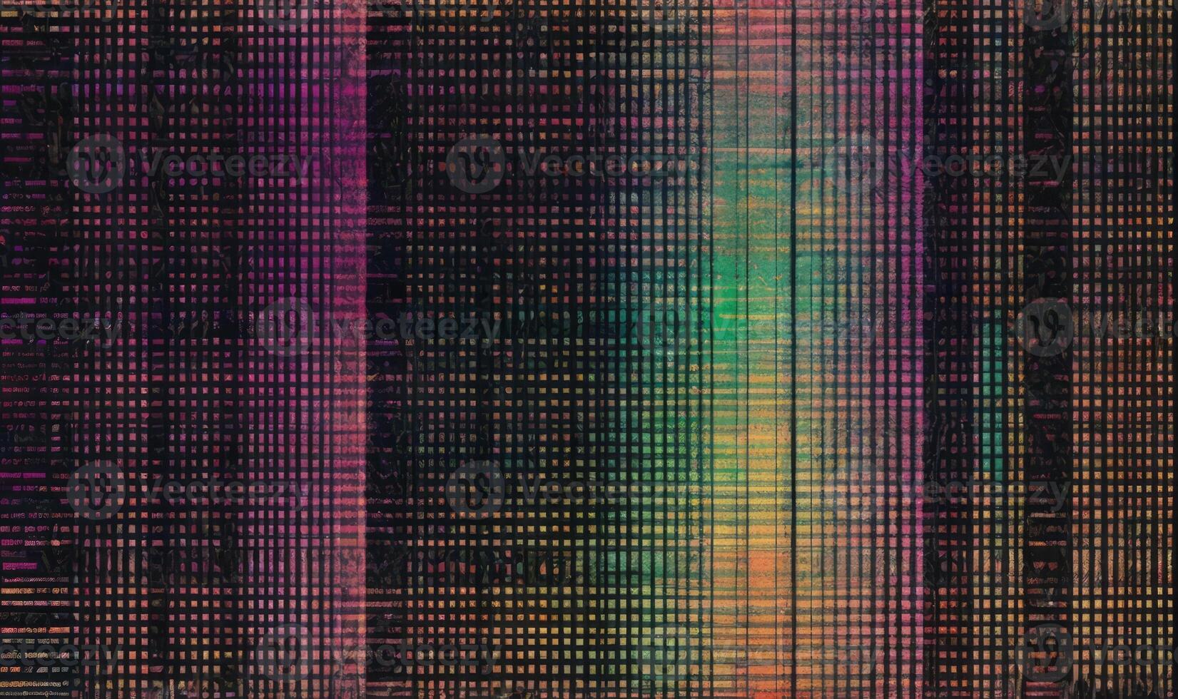 Glitchy Digital Noise and Error Signal Texture on Dark Background photo
