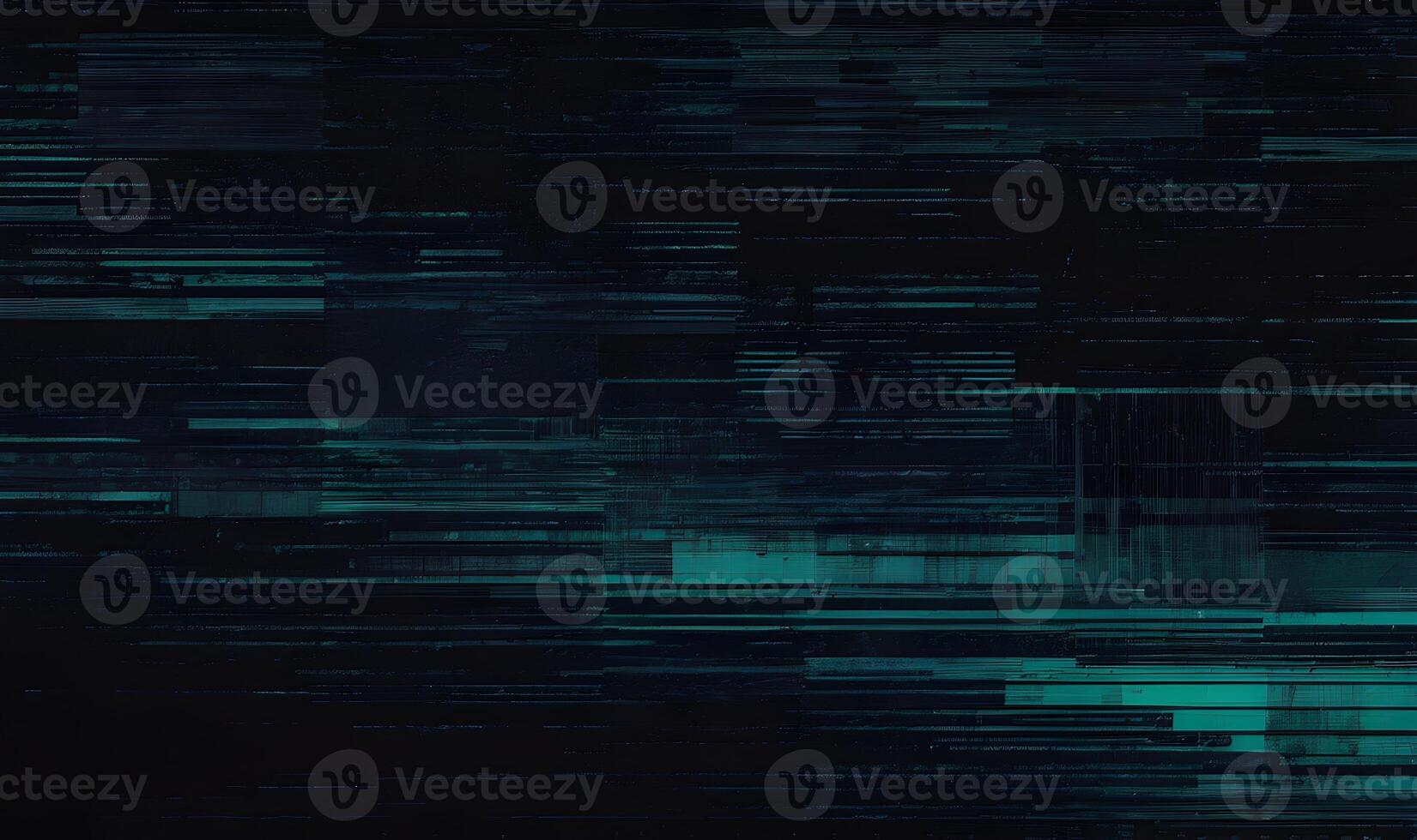 Digital texture shows signal error effect, abstract visual noise on dark background photo