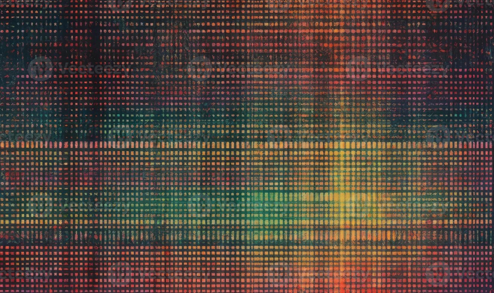 Glitchy Digital Noise and Error Signal Texture on Dark Background photo