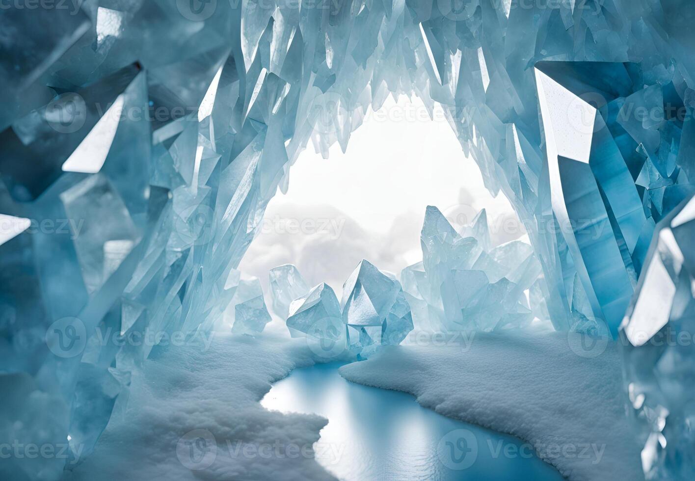 Ethereal Palace A Realm of Frozen Serenity photo