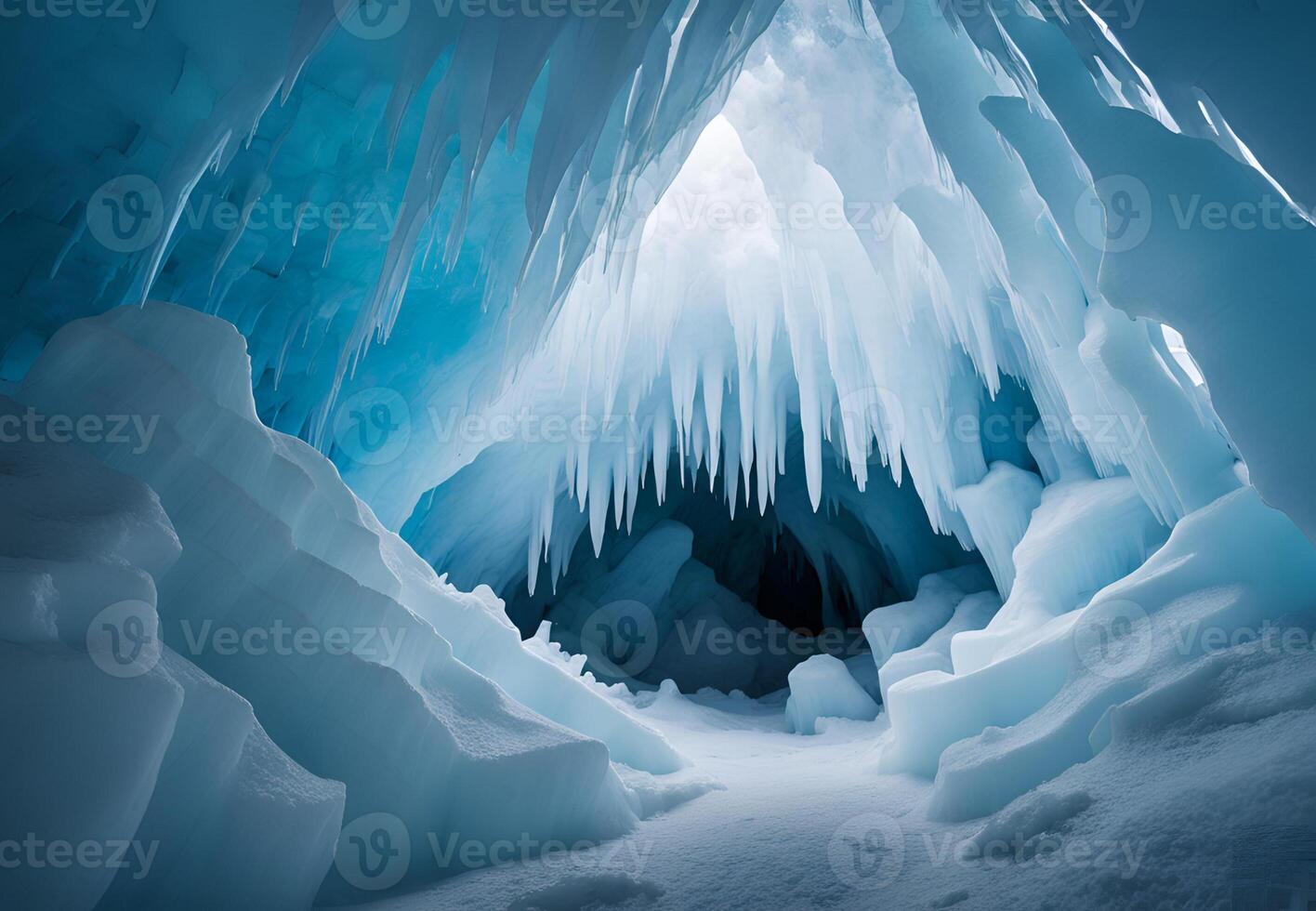 Frozen Chasm A Long Exposure of the Caves Depths photo