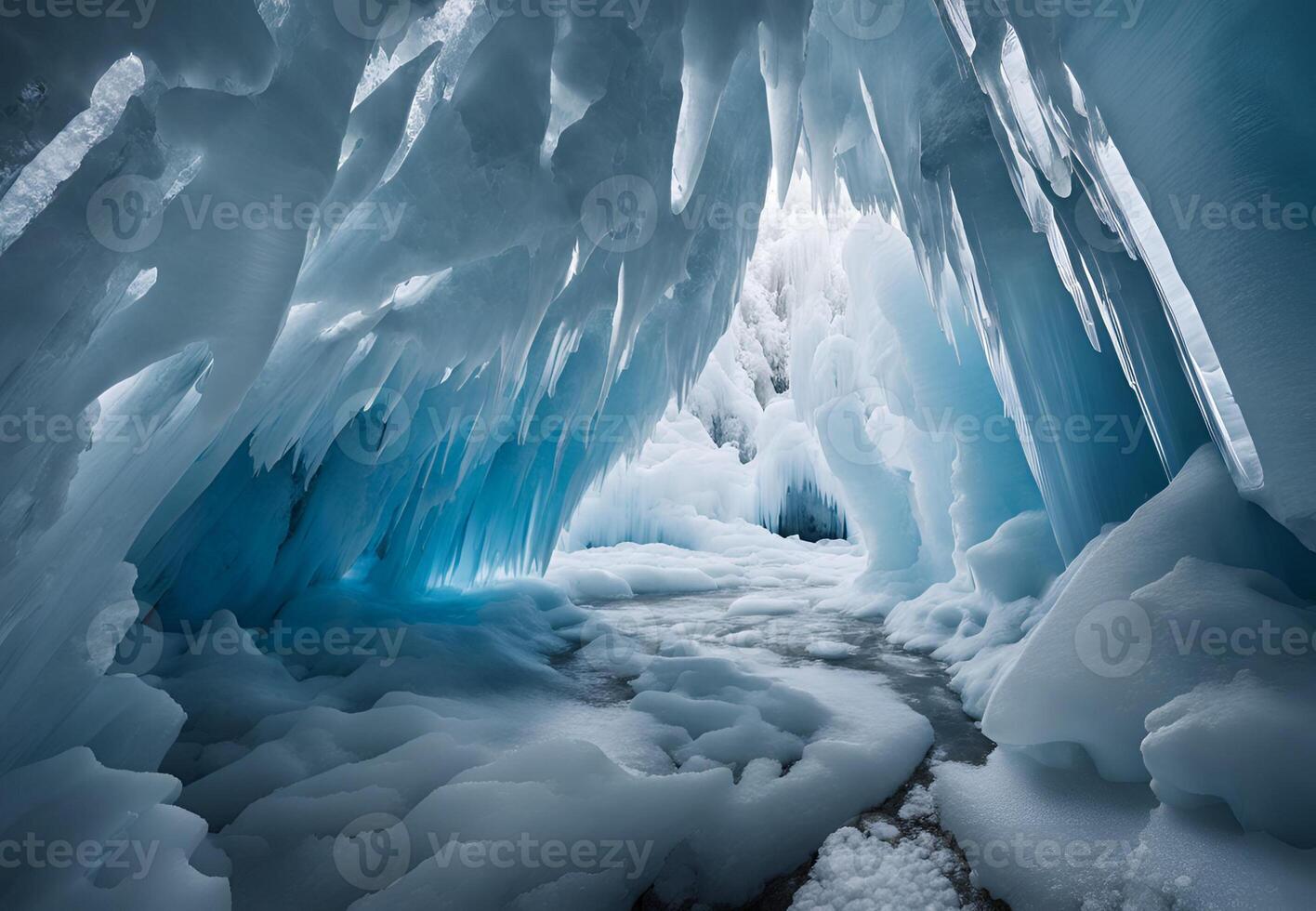 Frozen Waterfall A Long Exposure of Cascading Ice photo