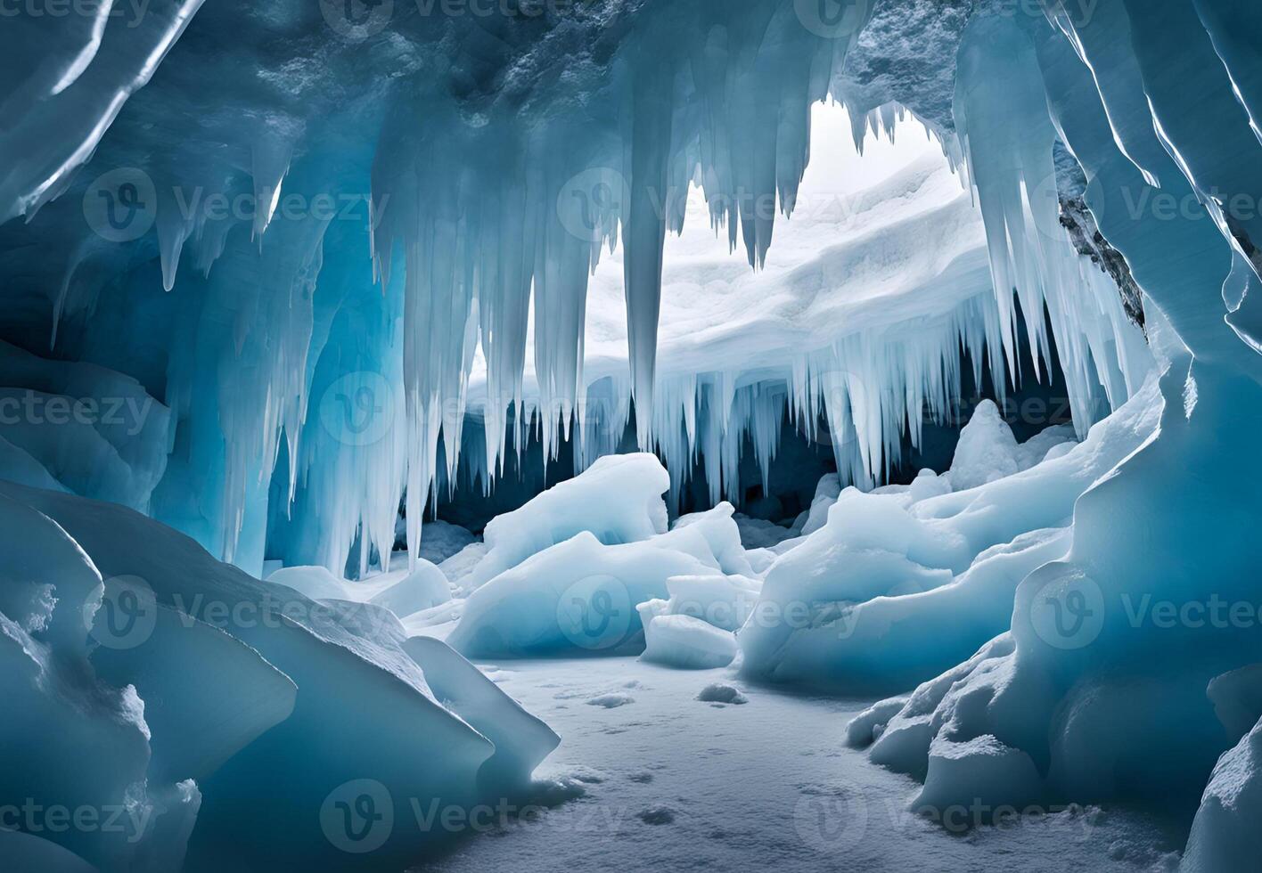 Frozen Lullaby A Long Exposure of the Caves Tranquility photo