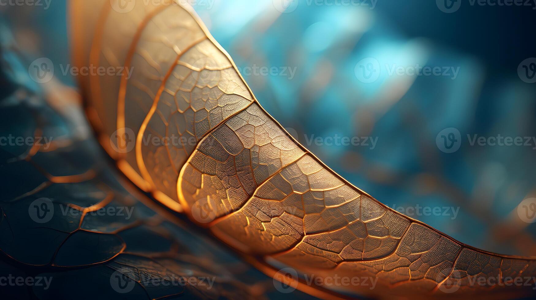 A leaf vein with natural and layered. photo