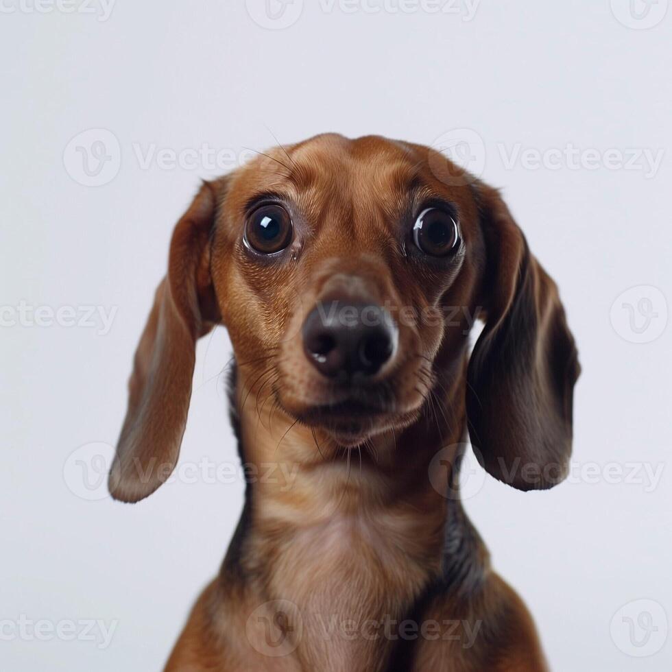 A full-body image of a dachshund dog, displayed with no backdrop for clear, versatile use on a transparent background. photo