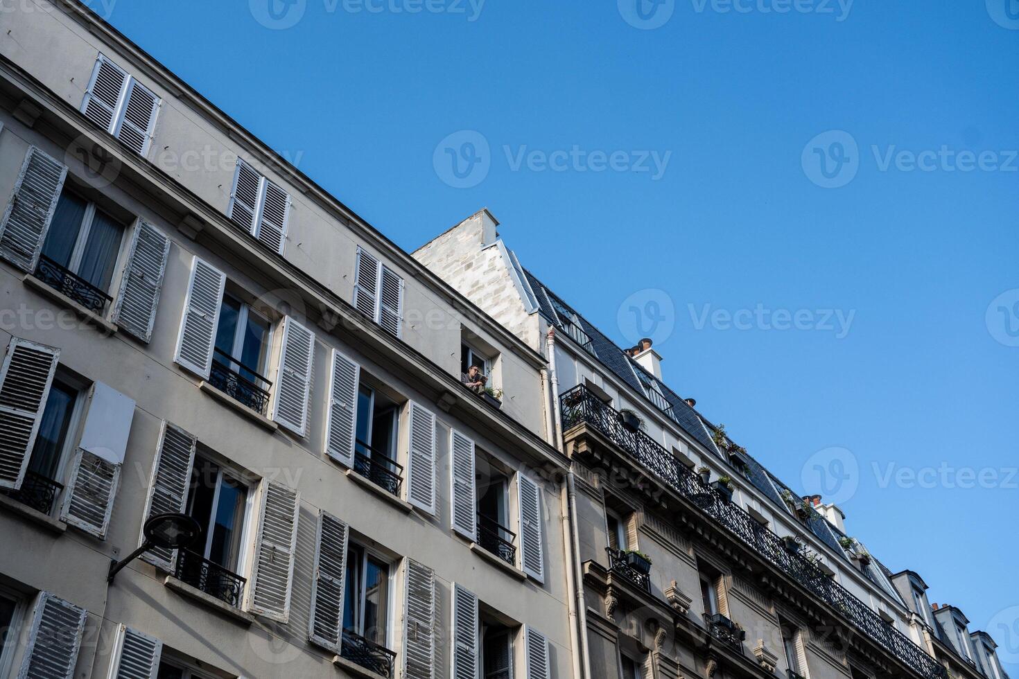 A view of Montparnasse distric in Paris photo
