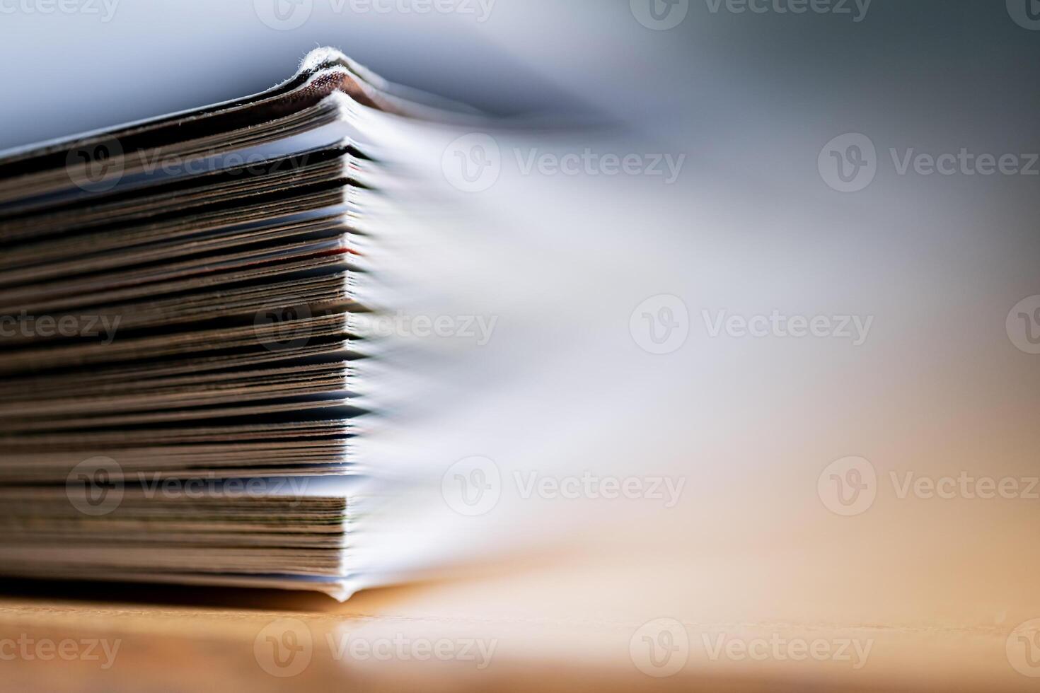 Stack of Magazines Close-Up photo