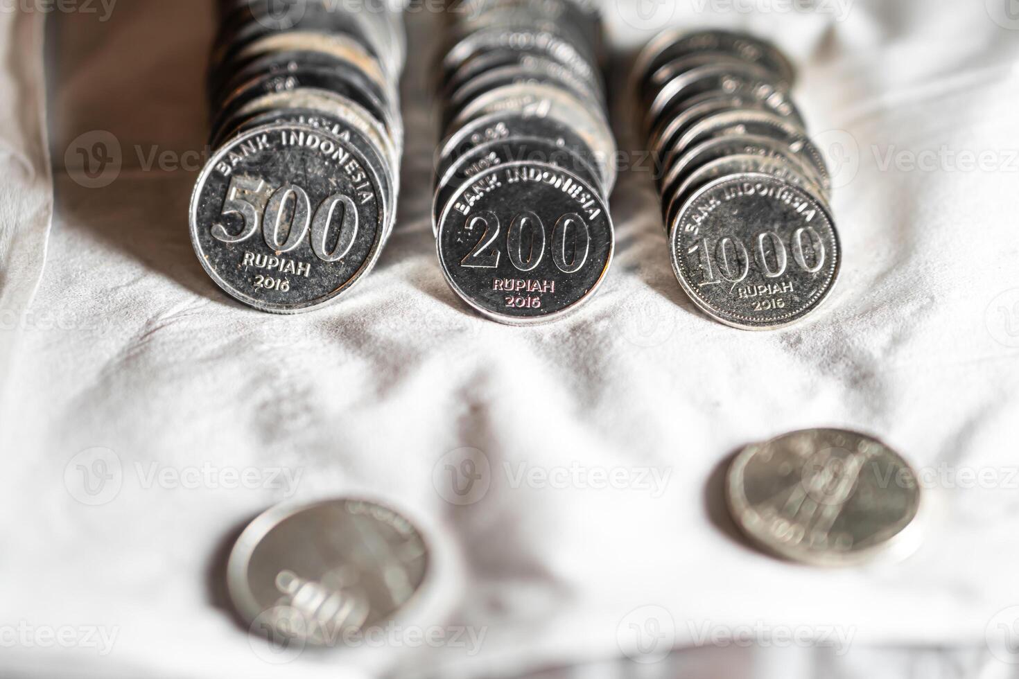 Indonesian Rupiah coins close-up photo