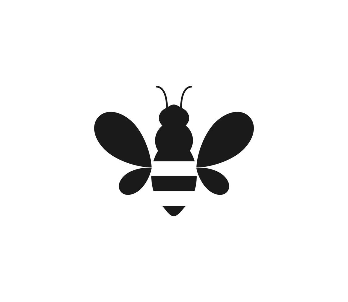 Bee honey icon. illustration, flat design. vector