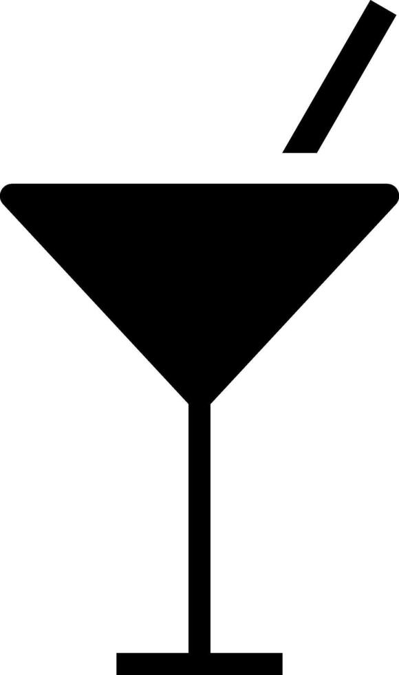 Cocktail icon Drink stencil clipart Engraving vector