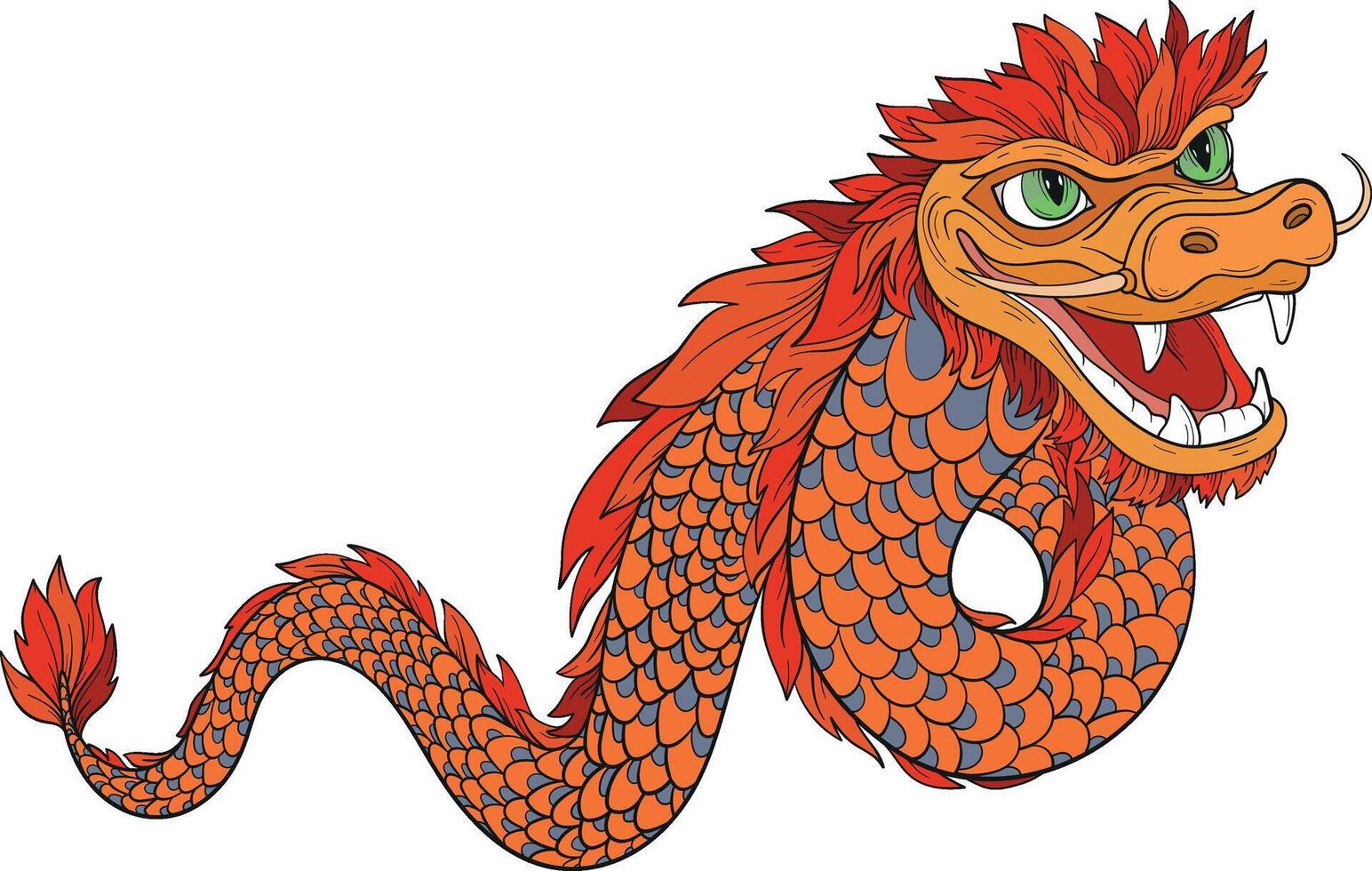 Chinese Dragon Zodiac sign vector