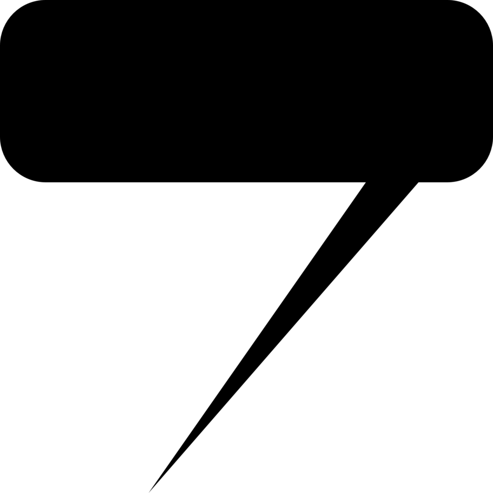 black silhouette callout box shape png