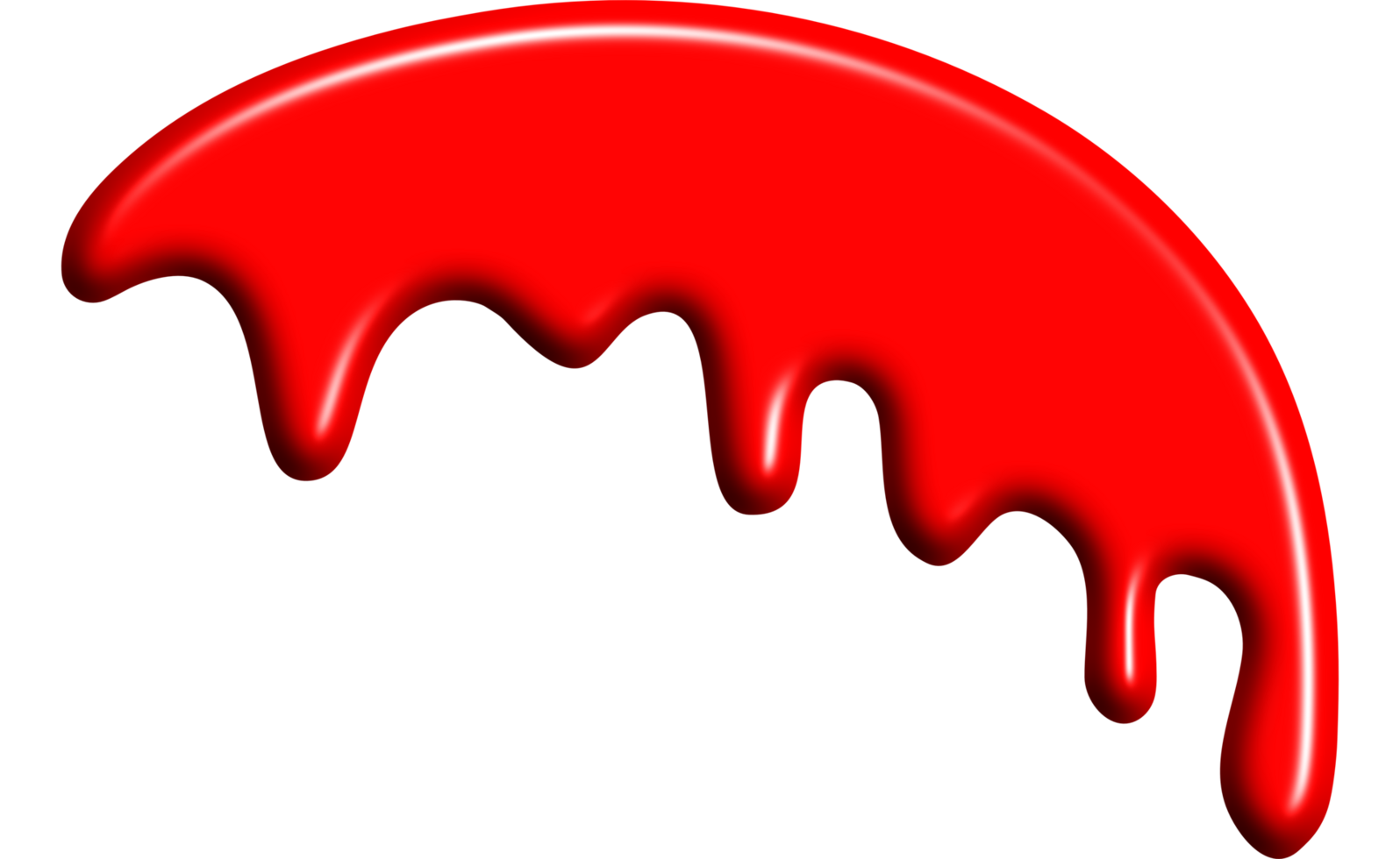 The liquid dripped blood red. png
