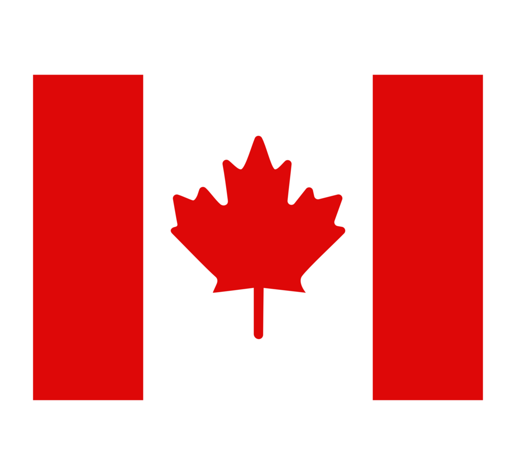 Flat illustration of the Canadian flag. png