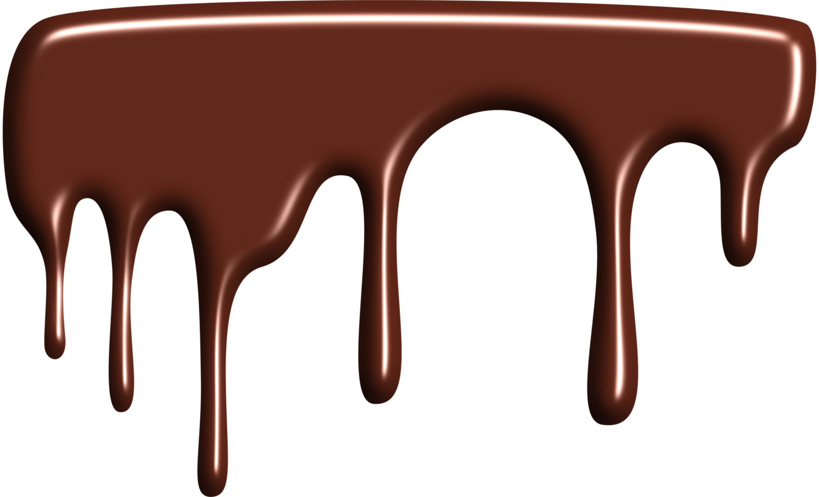 Drawing of brown chocolate sauce dripping png