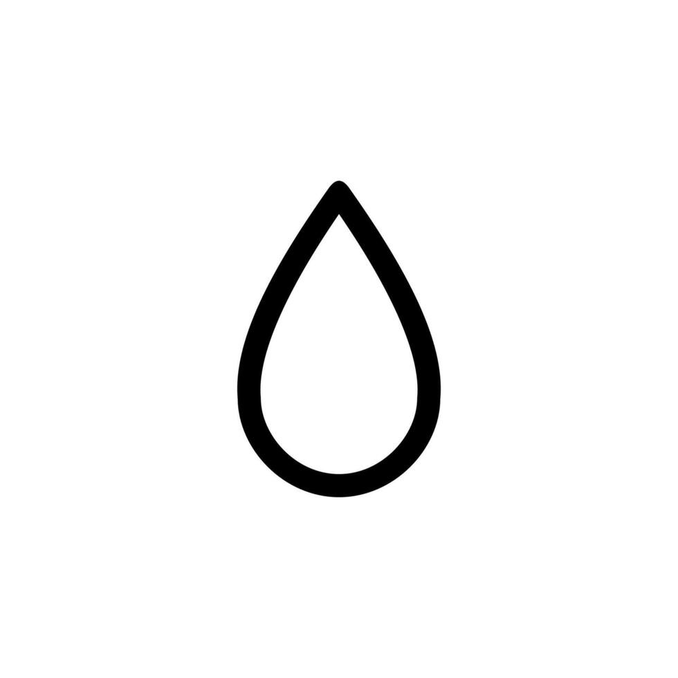 Water drop icon. Raindrop icon. Drop symbol. vector