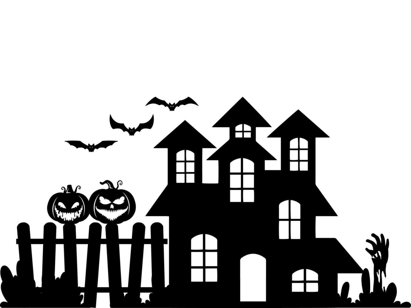 Halloween Sketch Line Art Illustration vector