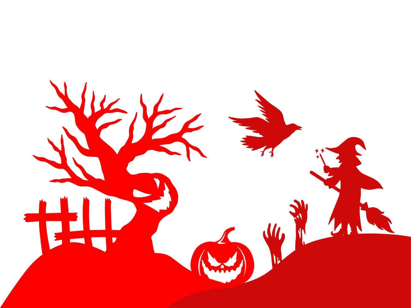 Halloween Sketch Line Art Background vector
