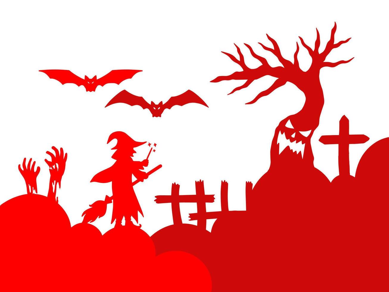Halloween Sketch Line Art Background vector