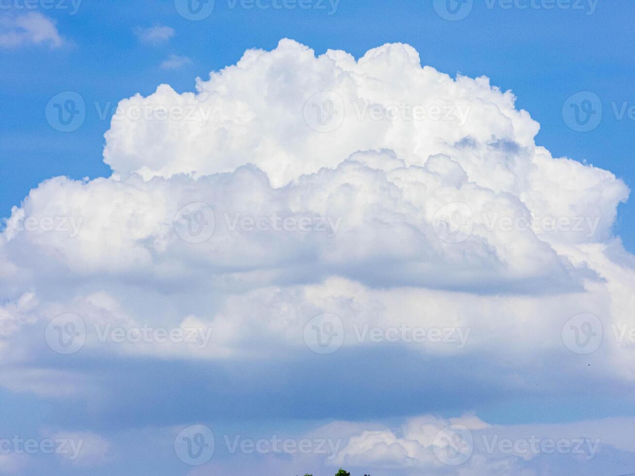 beautiful clouds in the blue sky photo