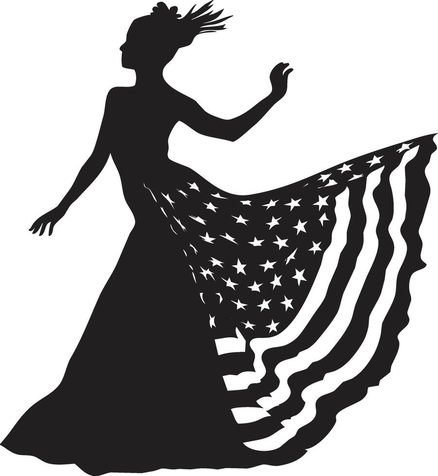 silhouette of National Hispanic Heritage Month on white background vector