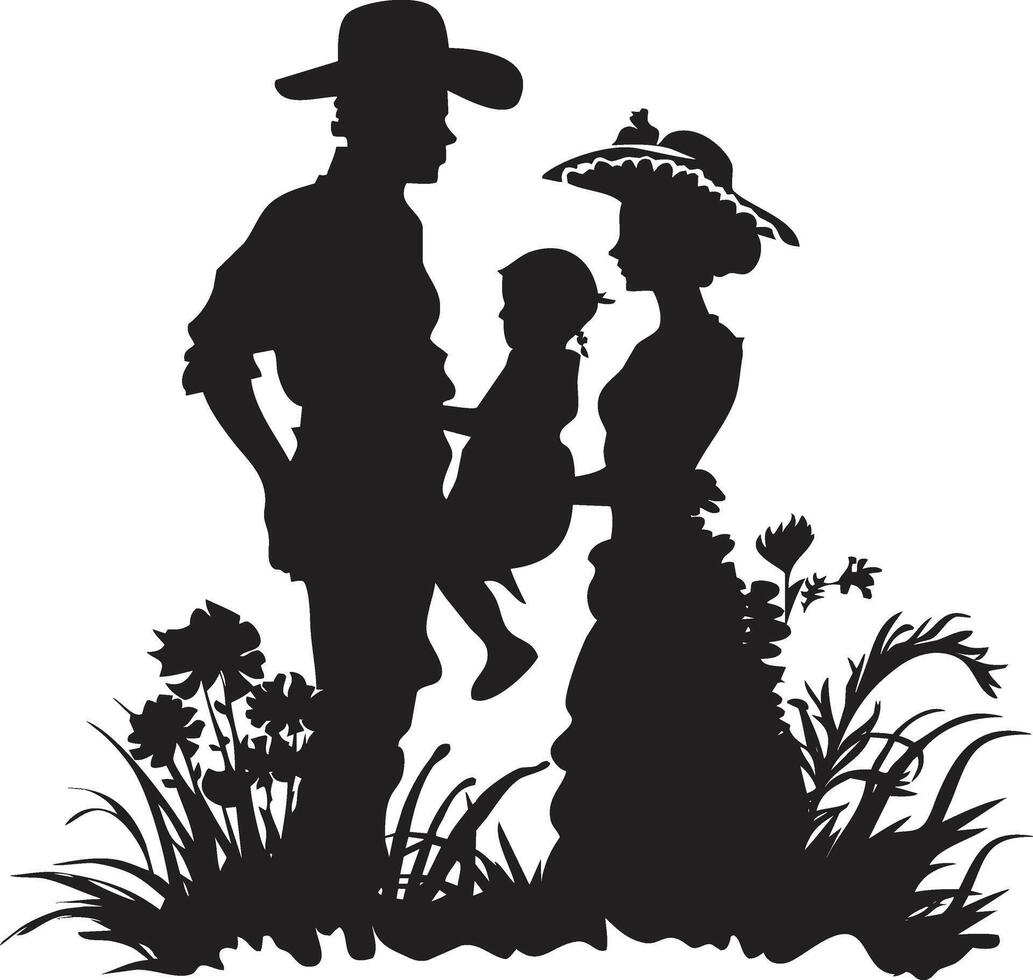 silhouette of National Hispanic Heritage Month on white background vector