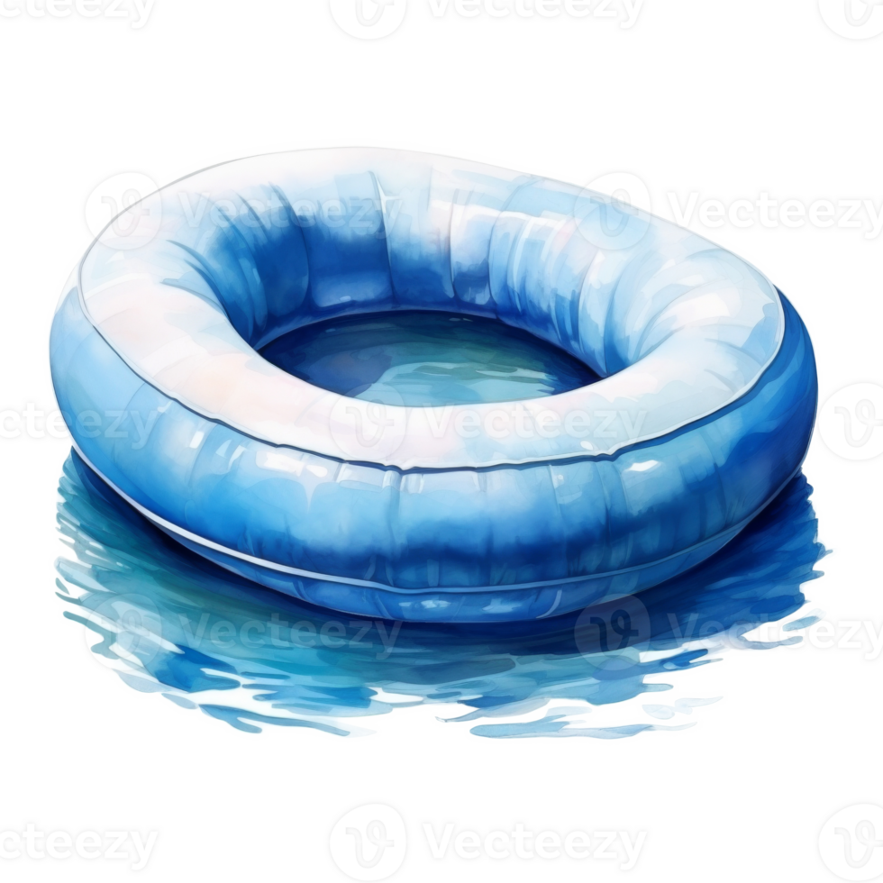 Pool Float, Summer Illustration. Watercolor Style. png