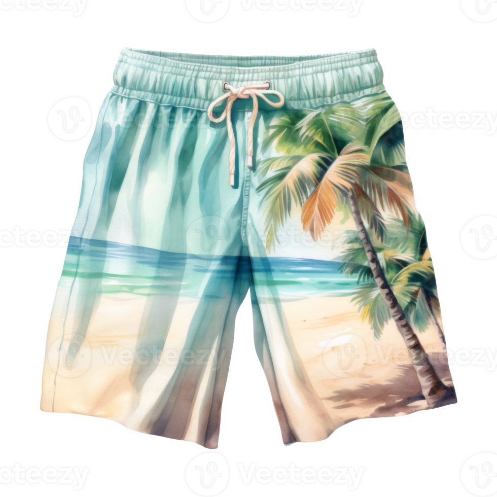 Pants, Summer Illustration. Watercolor Style. png