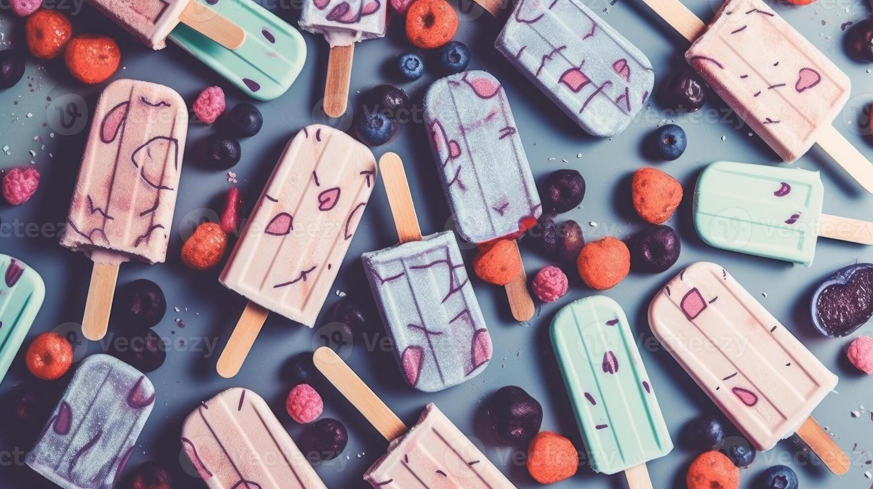 Appetizing ice cream. Aesthetically attractive ice cream. photo
