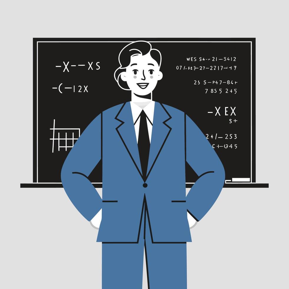 Happy Teachers Day, Teacher, Students, gifts vector