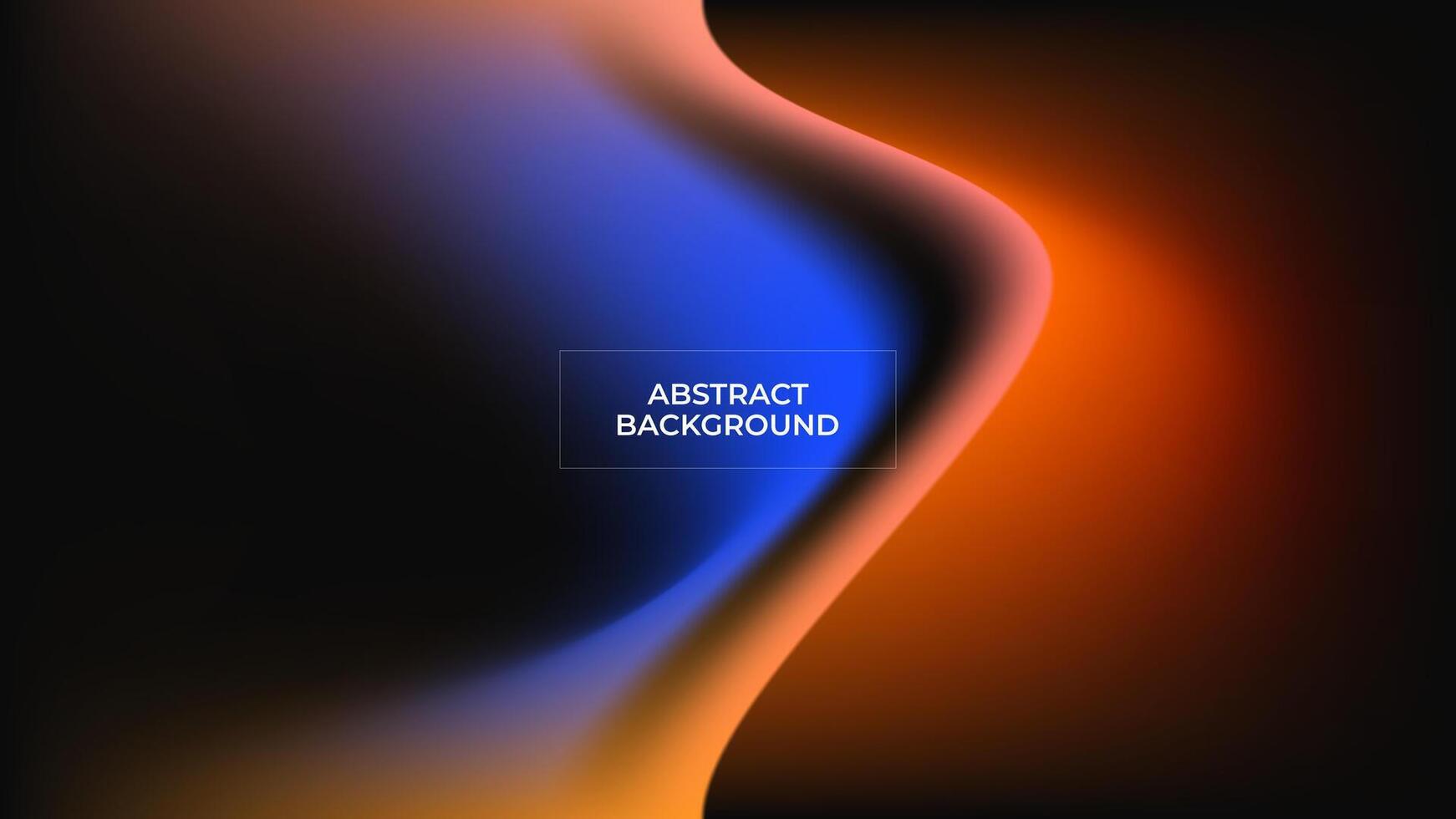 ABSTRACT DARK BACKGROUND ELEGANT GRADIENT MESH BLUE ORANGE SMOOTH LIQUID COLORFUL DESIGN TEMPLATE GOOD FOR MODERN WEBSITE, WALLPAPER, COVER DESIGN vector