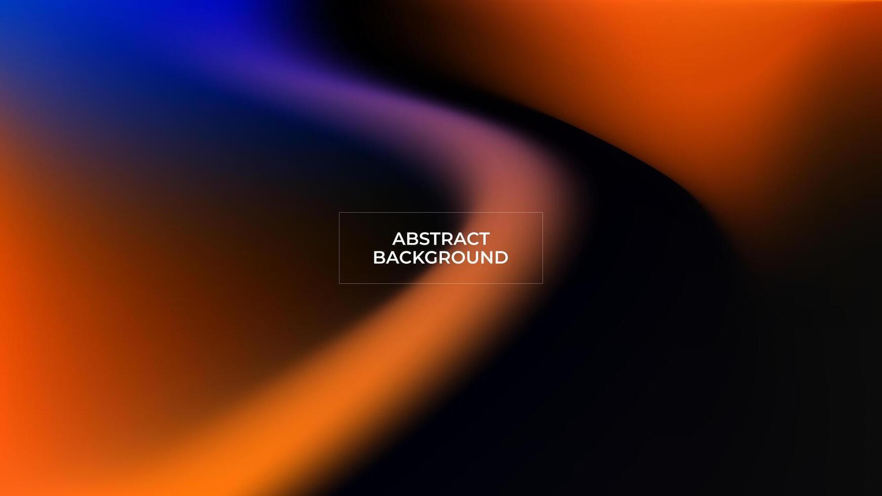ABSTRACT DARK BACKGROUND ELEGANT GRADIENT MESH BLUE ORANGE SMOOTH LIQUID COLORFUL DESIGN TEMPLATE GOOD FOR MODERN WEBSITE, WALLPAPER, COVER DESIGN vector