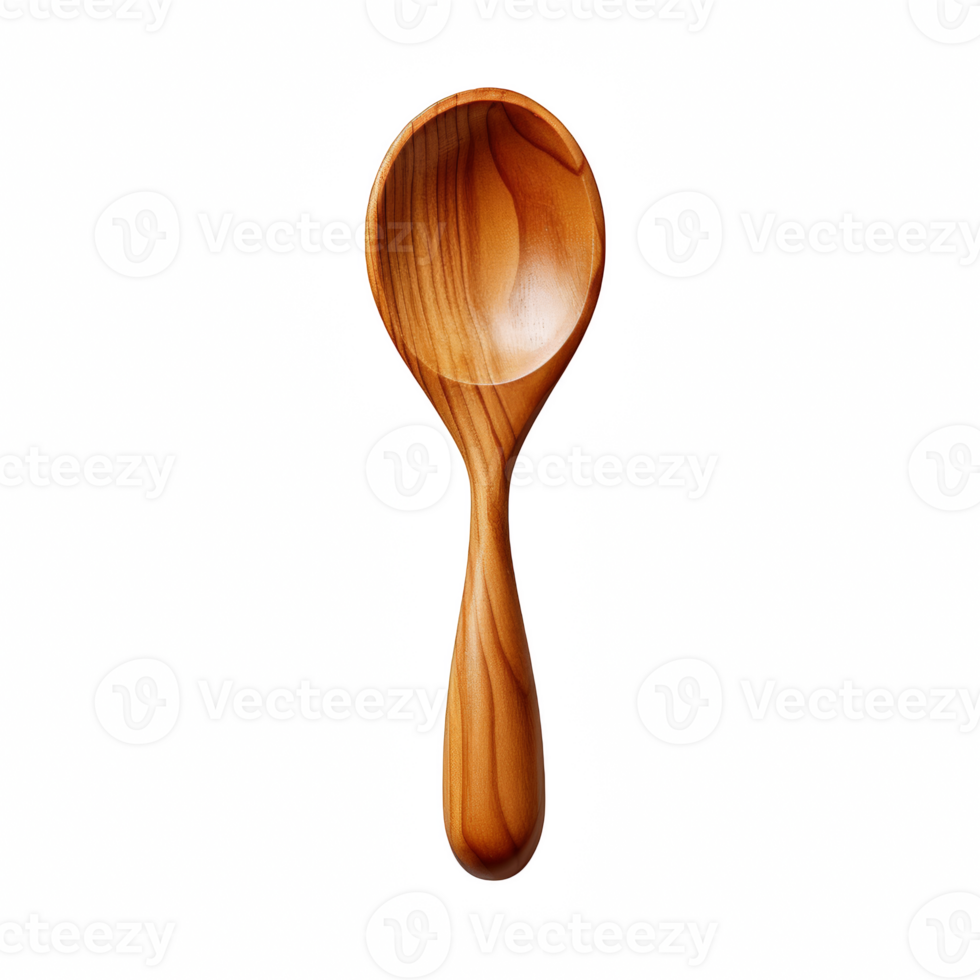 wooden spoon isolated on transparent background, spoon png