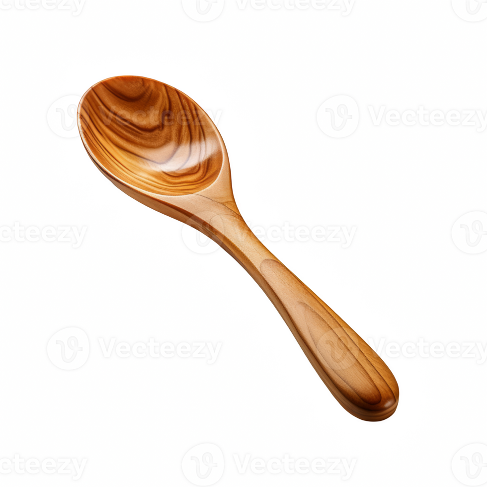 wooden spoon isolated on transparent background, spoon png