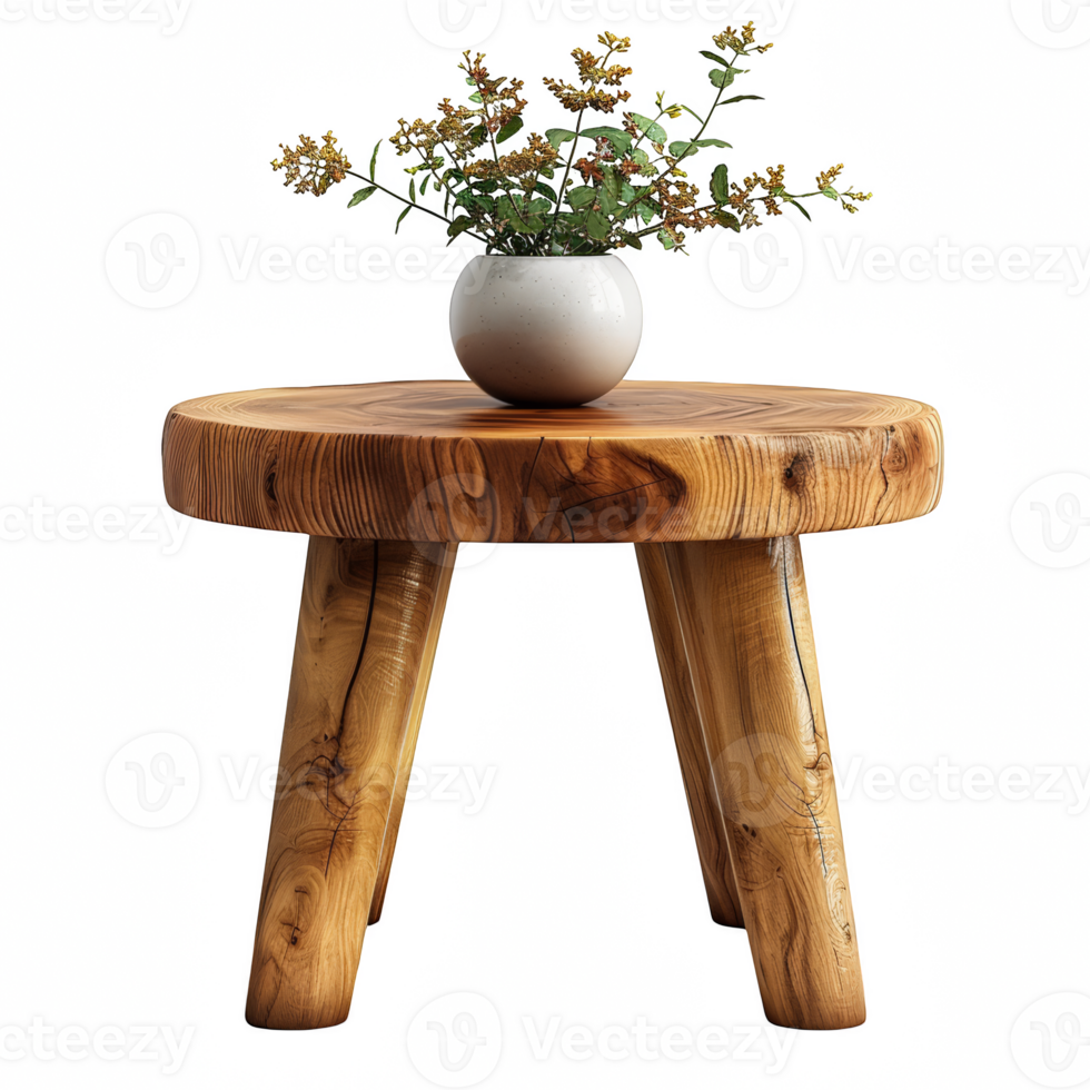 round wooden table png