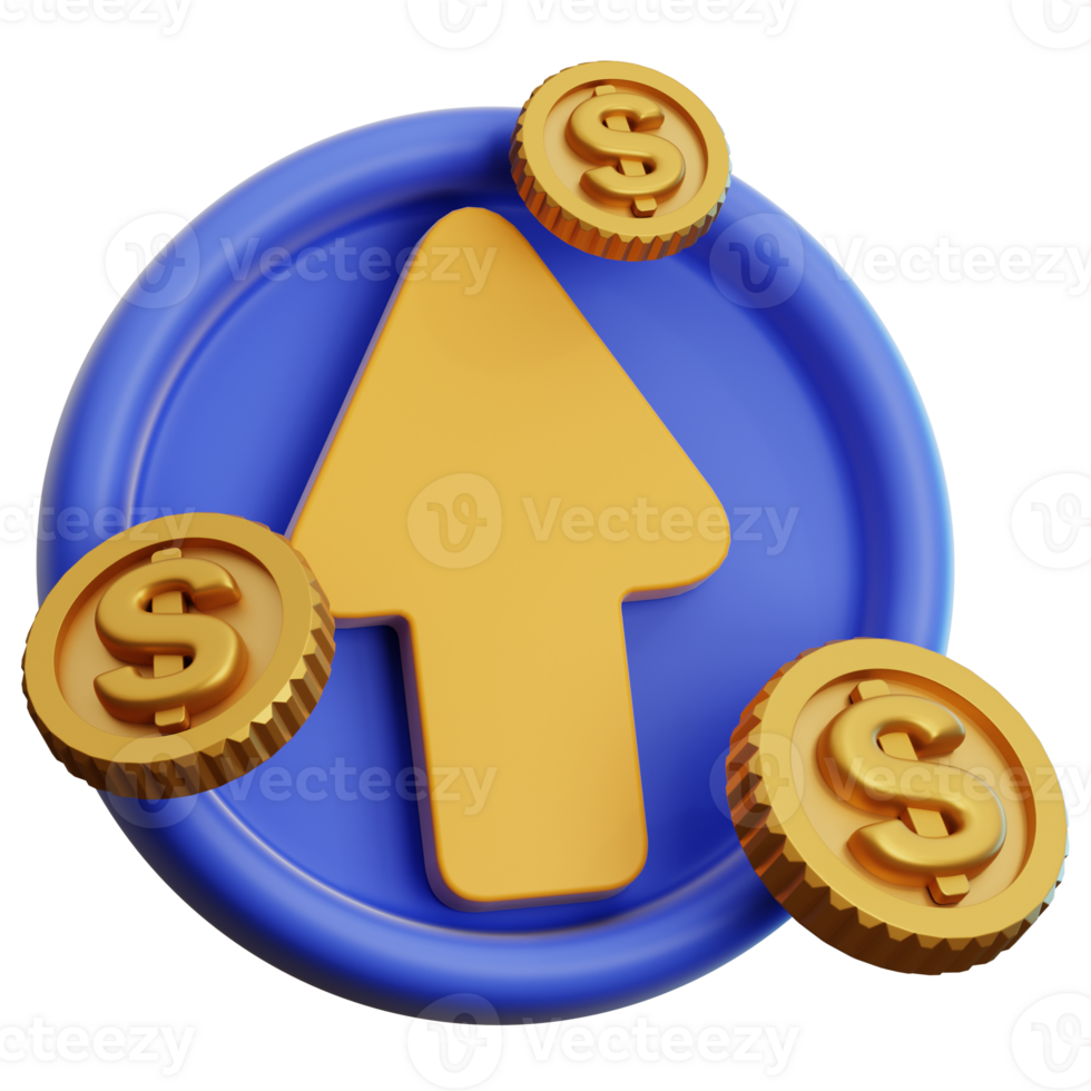 Growth 3D Illustration For Web, App, etc png