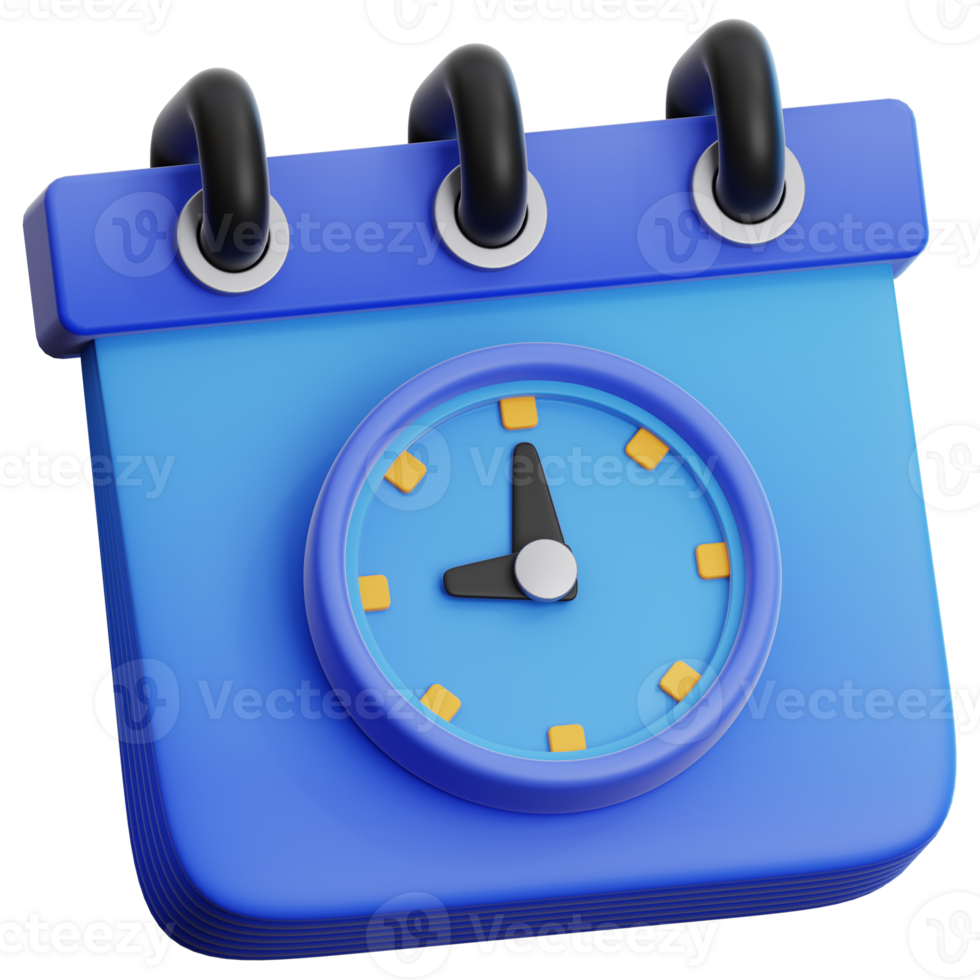 Schedule 3D Illustration For Web, App, etc png