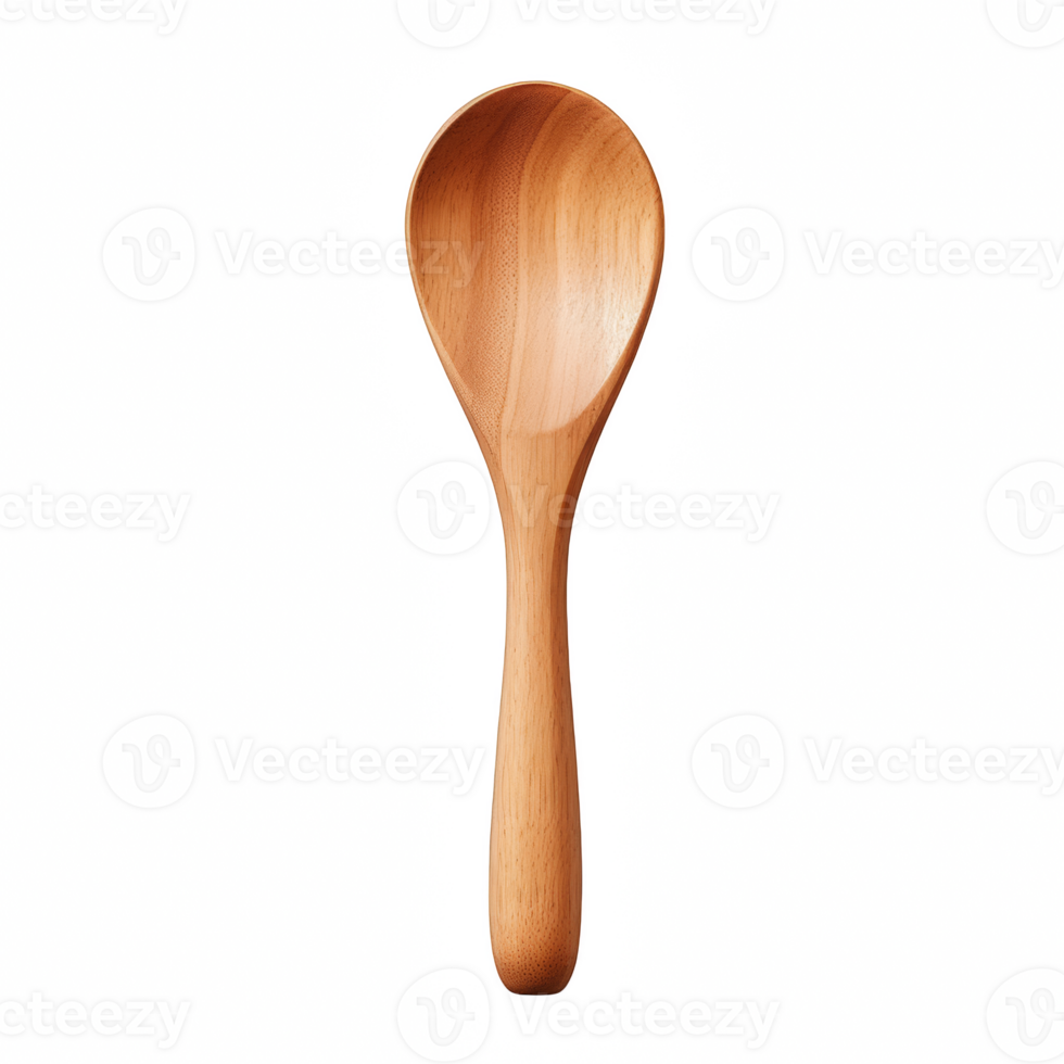 wooden spoon isolated on transparent background, spoon png