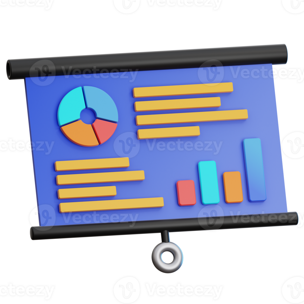 Presentation 3D Illustration For Web, App, etc png