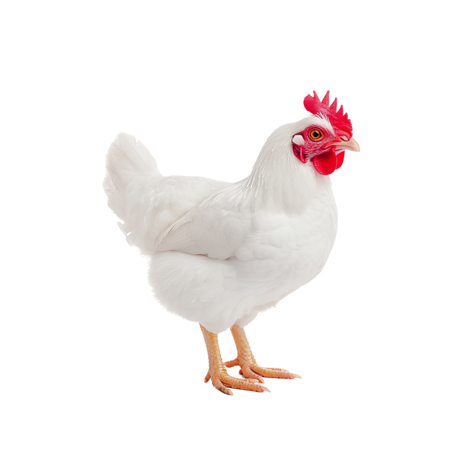 chicken on isolated clear background png