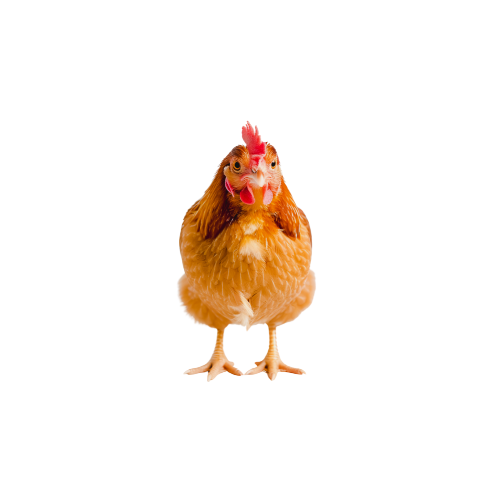 chicken on isolated clear background png